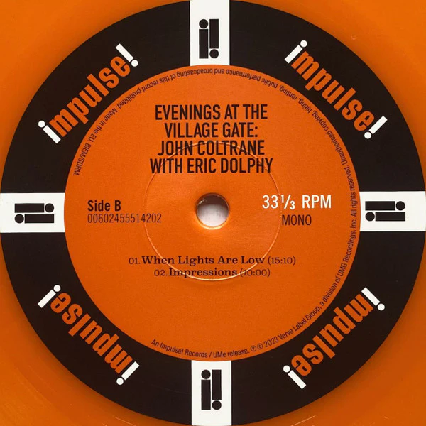 John Coltrane, Eric Dolphy – Evenings At The Village Gate (E/E) – 2xLP, EU 2023 - Image 6