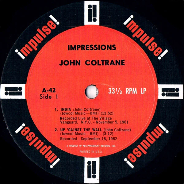 John Coltrane – Impressions (VG/VG+) – LP, US 1963 - Image 5