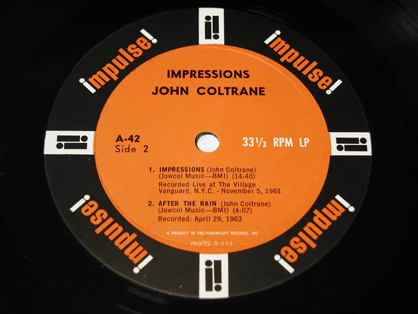 John Coltrane – Impressions (VG/VG+) – LP, US 1963 - Image 8