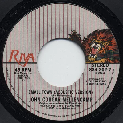 John Cougar Mellencamp – Small Town (VG/Generic) – 7", US 1985 - Image 4