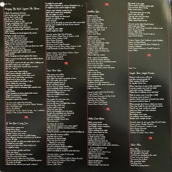 John David Souther – Black Rose (VG/VG+) – LP, US 1976 - Image 2