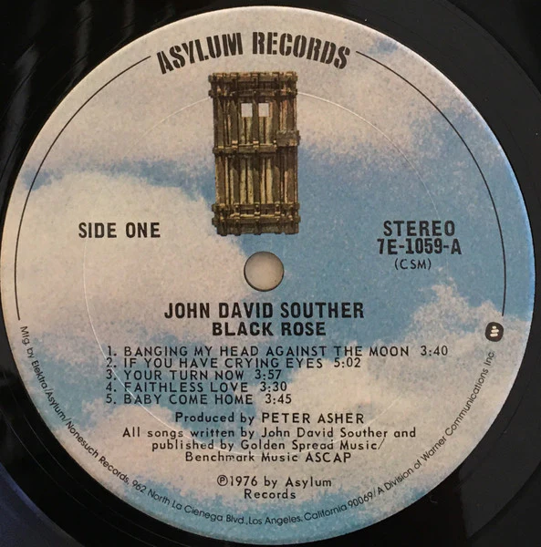 John David Souther – Black Rose (VG/VG+) – LP, US 1976 - Image 5