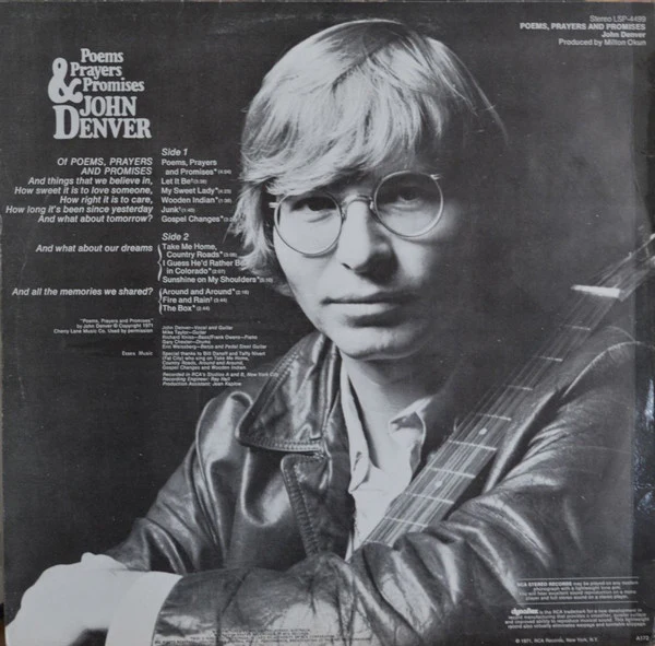 John Denver – Poems, Prayers & Promises (VG+/VG+) – LP, AU 1971 - Image 2