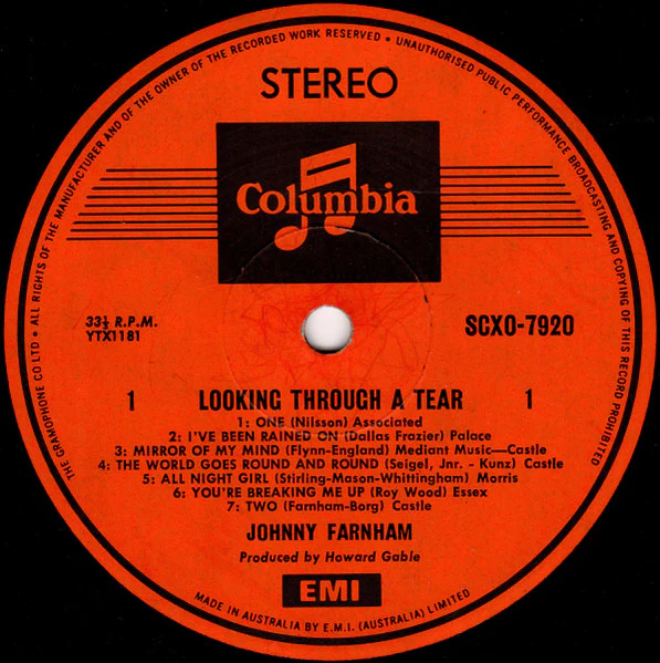 John Farnham – Looking Through A Tear (VG/VG) – LP, AU 1970 - Image 3
