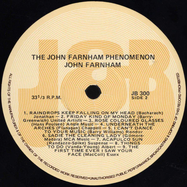 John Farnham – The John Farnham Phenomenon (18 Farnham Classics) (E/E) – LP, AU 1987 - Image 4