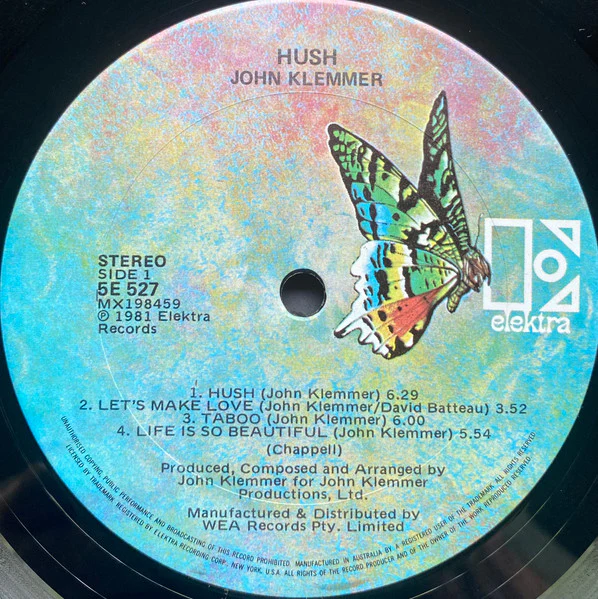 John Klemmer – Hush (VG+/VG+) – LP, AU 1981 - Image 5
