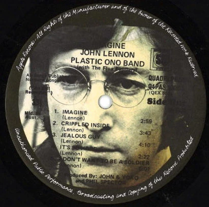 John Lennon – Imagine (VG+/VG) – LP, AU - Image 3