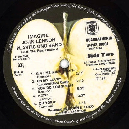 John Lennon – Imagine (VG+/VG) – LP, AU - Image 4