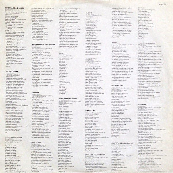 John Lennon – The John Lennon Collection (VG+/VG+) – LP, AU 1982 - Image 6