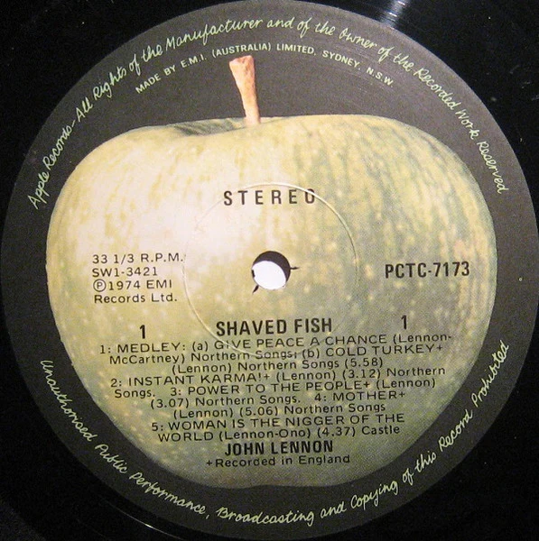 John Lennon, The Plastic Ono Band – Shaved Fish (VG/VG) – LP, AU 1975 - Image 5