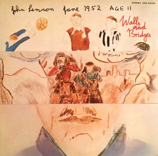 John Lennon – Walls And Bridges (E/VG+) – LP, JP 1974, No OBI - Image 2
