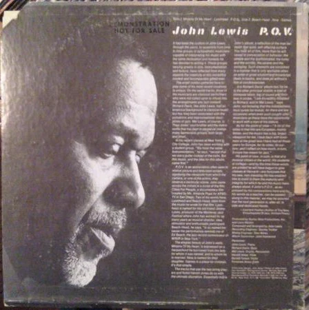 John Lewis – P.O.V. (VG+/VG) – LP, US 1975 - Image 2