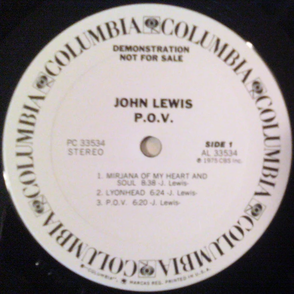 John Lewis – P.O.V. (VG+/VG) – LP, US 1975 - Image 3