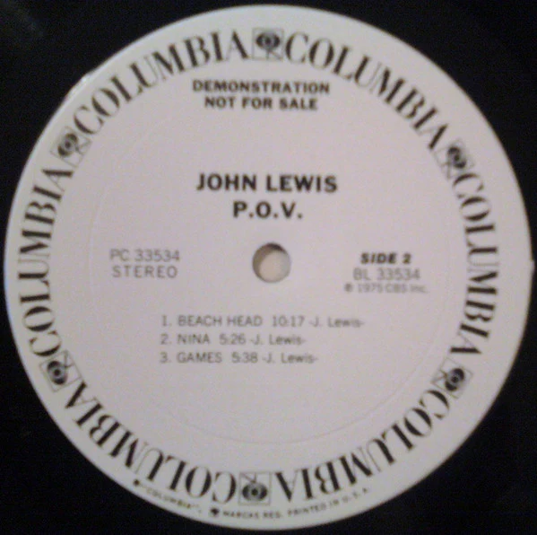 John Lewis – P.O.V. (VG+/VG) – LP, US 1975 - Image 4
