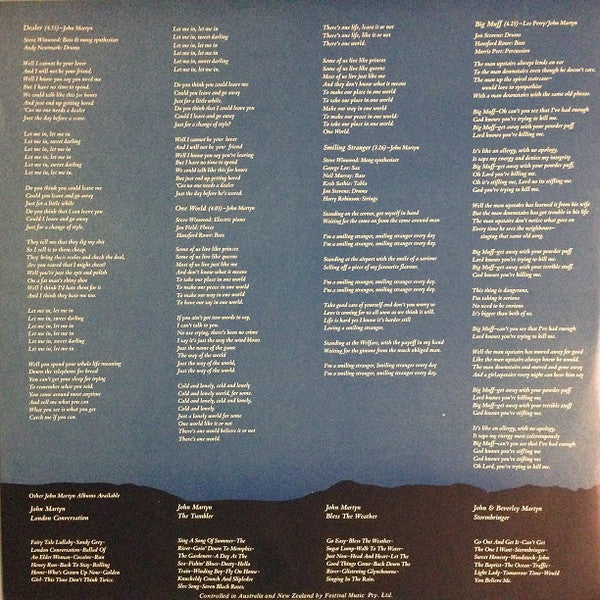 John Martyn – One World (VG+/VG+) – LP, AU - Image 6