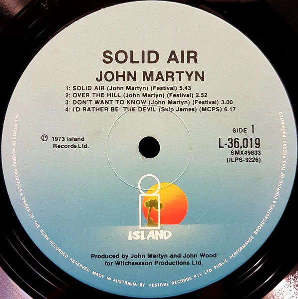 John Martyn – Solid Air (VG+/VG+) – LP, AU - Image 5