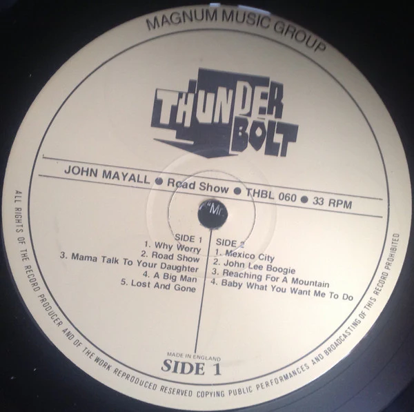 John Mayall – Road Show (VG+/VG+) – LP, UK 1987 - Image 3