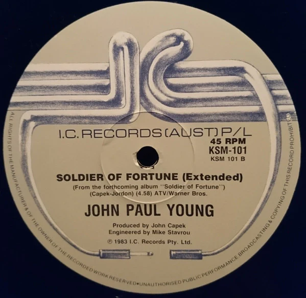 John Paul Young – Soldier Of Fortune (VG+/E) – 12", AU 1983 - Image 4
