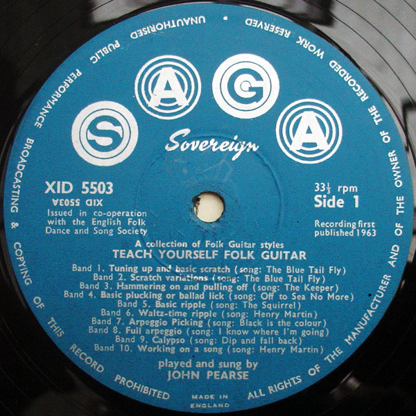 John Pearse – Teach Yourself Folk Guitar (VG/VG+) – LP, UK 1963 - Image 3