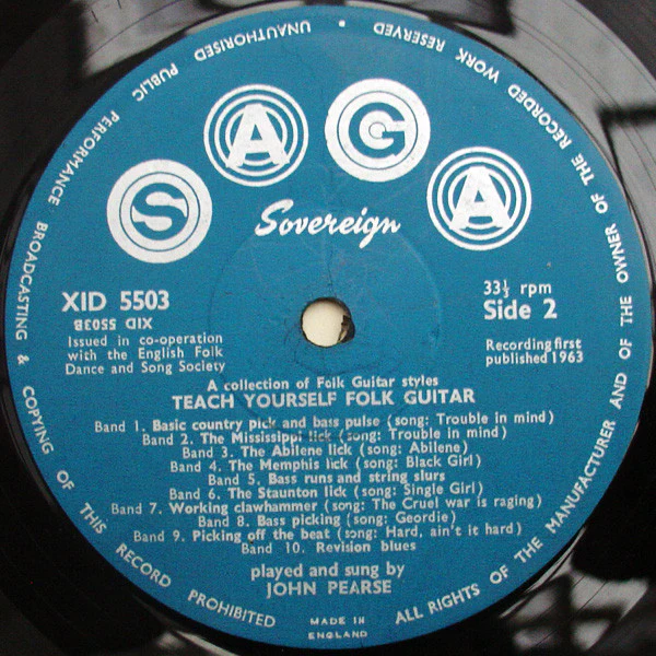 John Pearse – Teach Yourself Folk Guitar (VG/VG+) – LP, UK 1963 - Image 4