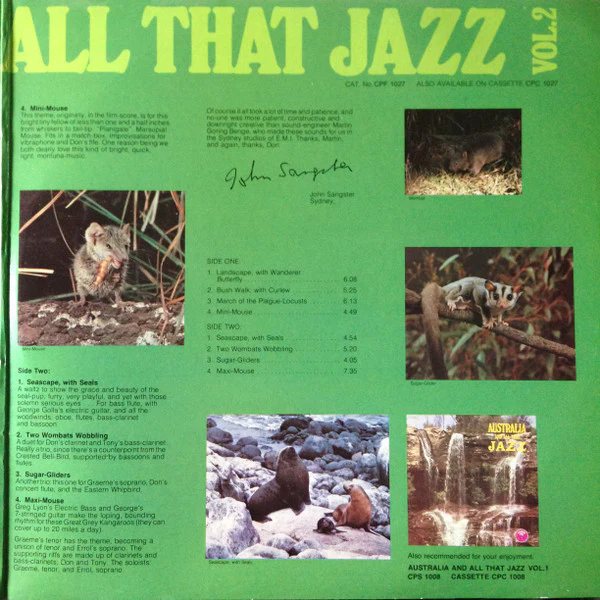 John Sangster – Australia And All That Jazz Vol. 2 (VG/VG) – LP, AU 1976 - Image 5