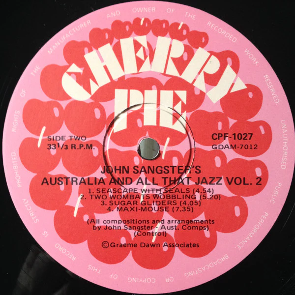 John Sangster – Australia And All That Jazz Vol. 2 (VG/VG) – LP, AU 1976 - Image 8