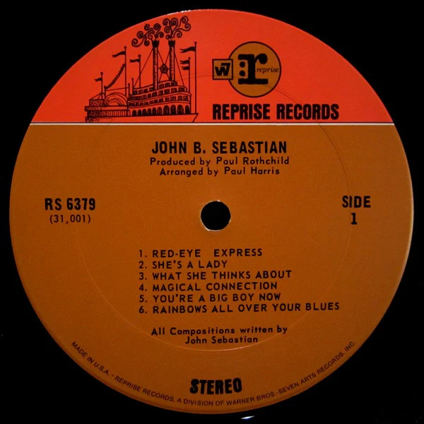 John Sebastian – John B. Sebastian (VG/VG+) – LP, US 1970 - Image 4