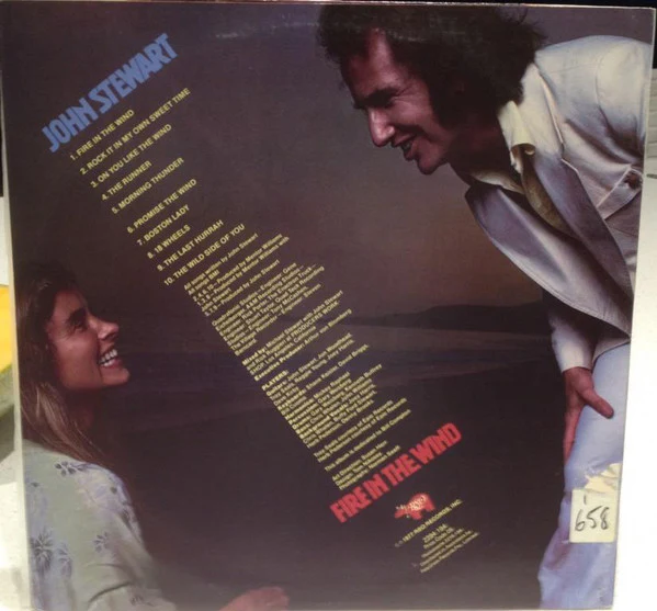 John Stewart – Fire In The Wind (VG+/VG+) – LP, Australasia 1977 - Image 2