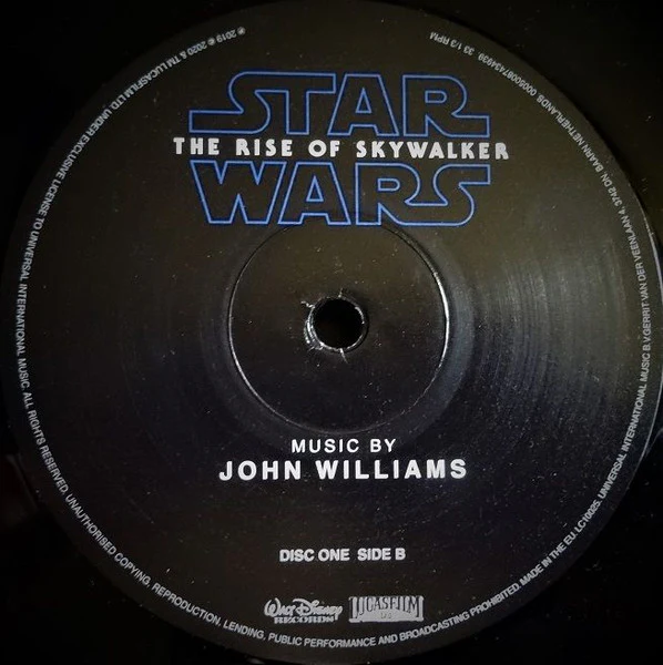 John Williams – Star Wars: The Rise Of Skywalker (Original Motion Picture Soundtrack) (E/VG+) – 2xLP, EU 2020 - Image 5