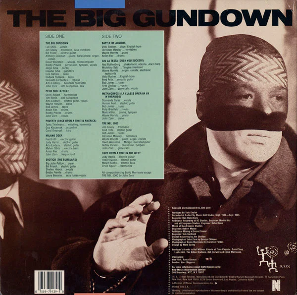 John Zorn, Ennio Morricone – The Big Gundown (VG+/VG+) – LP, US 1986 - Image 4
