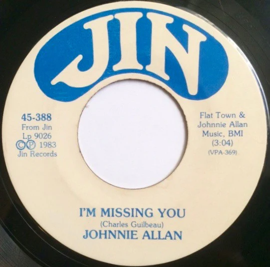 Johnnie Allan – I'm Missing You / Bonie Maronie (VG+/Generic) – 7", US 1983