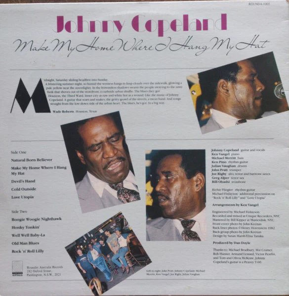 Johnny Copeland – Make My Home Where I Hang My Hat (E/VG) – LP, AU 1983 - Image 2