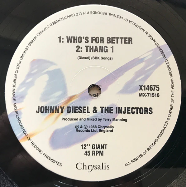 Johnny Diesel & The Injectors – Soul Revival (E/E) – 12", AU 1989 - Image 3