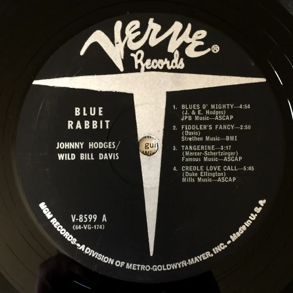 Johnny Hodges, Wild Bill Davis – Blue Rabbit (VG+/VG+) – LP, US 1964 - Image 3