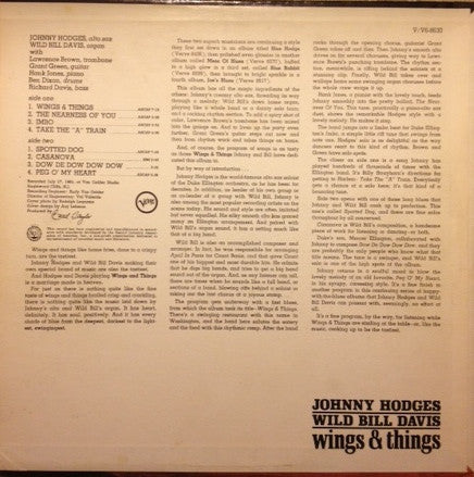 Johnny Hodges – Wings & Things (VG+/E) – LP, US 1965 - Image 2