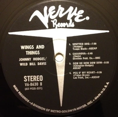 Johnny Hodges – Wings & Things (VG+/E) – LP, US 1965 - Image 4