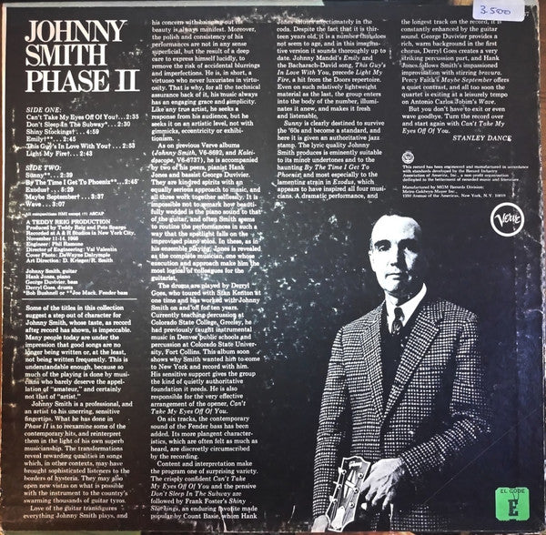 Johnny Smith – Phase II (VG+/VG+) – LP, US 1968 - Image 2