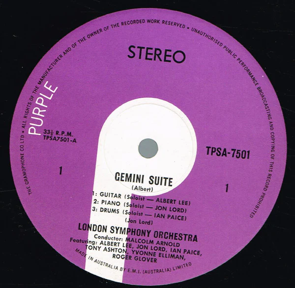 Jon Lord, London Symphony Orchestra – Gemini Suite (VG+/VG+) – LP, AU 1971 - Image 5