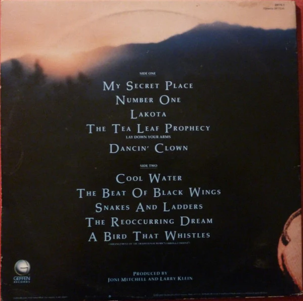 Joni Mitchell – Chalk Mark In A Rain Storm (VG+/VG+) – LP, AU 1988 - Image 2