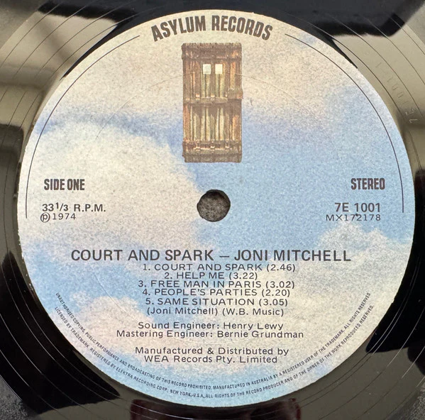 Joni Mitchell – Court And Spark (VG/VG) – LP, AU 1974 - Image 5