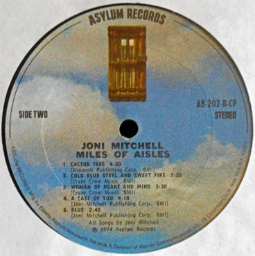 Joni Mitchell, The L.A. Express – Miles Of Aisles (VG+/VG+) – 2xLP, US 1974 - Image 8