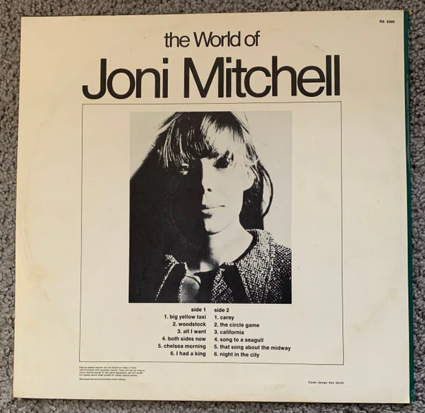 Joni Mitchell – The World Of Joni Mitchell (VG+/VG+) – LP, AU 1971 - Image 2