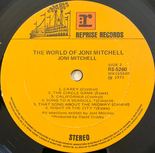 Joni Mitchell – The World Of Joni Mitchell (VG+/VG+) – LP, AU 1971 - Image 5