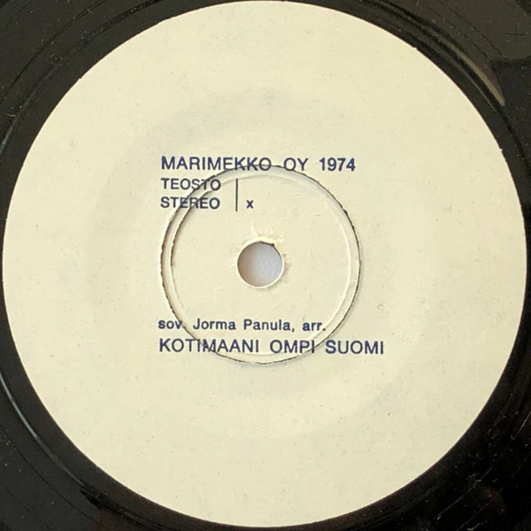 Jorma Panula, Jukka Jarvola – Marimekko Oy 1974 (VG+/VG+) – 7", FI - Image 3