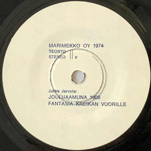Jorma Panula, Jukka Jarvola – Marimekko Oy 1974 (VG+/VG+) – 7", FI - Image 4