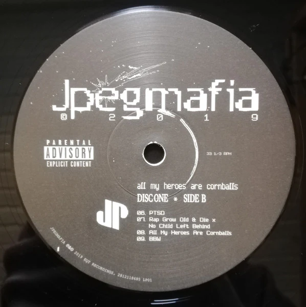 JPEGMAFIA – All My Heroes Are Cornballs (VG+/VG+) – 2xLP, US 2019 - Image 4