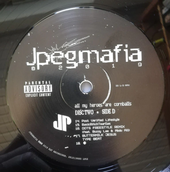 JPEGMAFIA – All My Heroes Are Cornballs (VG+/VG+) – 2xLP, US 2019 - Image 6
