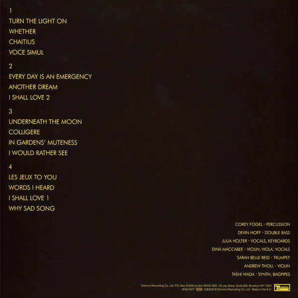 Julia Holter – Aviary (NM/NM) – 2xLP, EU 2018 - Image 2