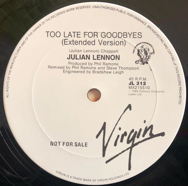 Julian Lennon – Say You're Wrong (VG+/VG+) – 12", AU 1985 - Image 4