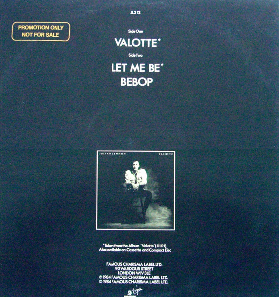 Julian Lennon – Valotte (VG+/VG+) – 12", AU 1984 - Image 2